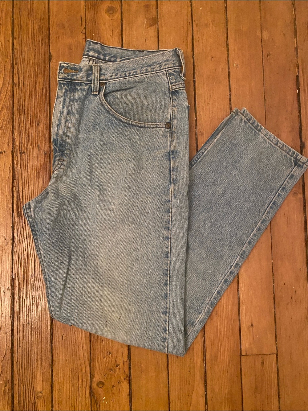 LL Bean Classic Light Wash High-Rise Jeans 34/32